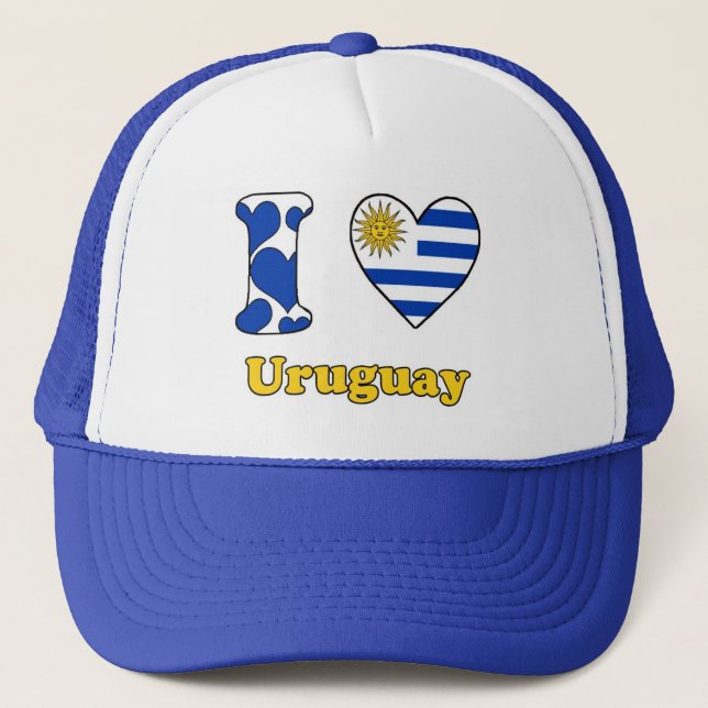 Casquette J'aime Uruguay (Devant)