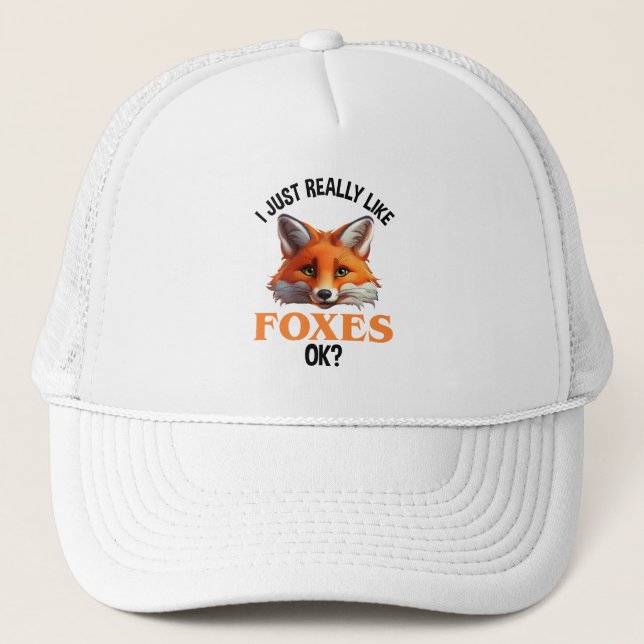 Casquette J'Aime Vraiment Les Renards D'Accord ? (Devant)