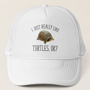 Casquette J'Aime Vraiment Les Tortues, OK ?