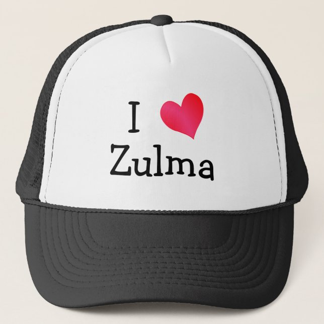 Casquette J'aime Zulma (Devant)