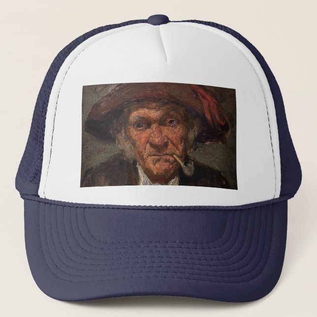 Casquette James Whistler - Un homme fume un tuyau (Devant)