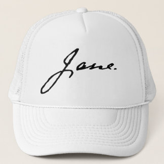 Casquette Jane comme dans Jane Austen, signature