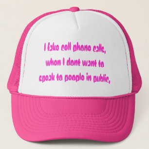 Casquette j'appelle de faux appels téléphoniques