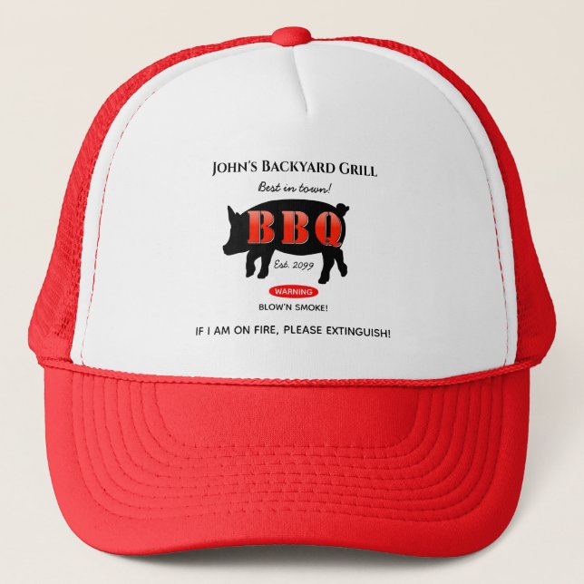 Casquette Jardin Grill Master Grill BBQ Cook (Devant)