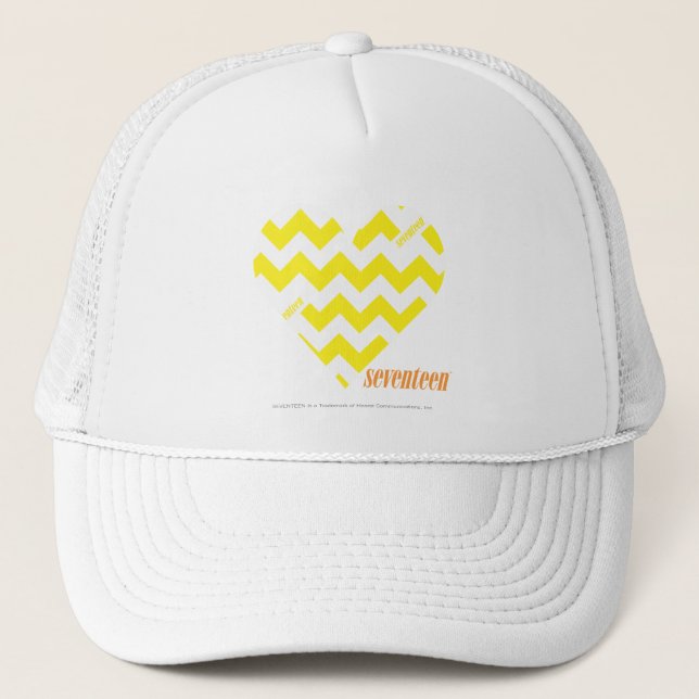 Casquette Jaune 4 de zigzag (Devant)