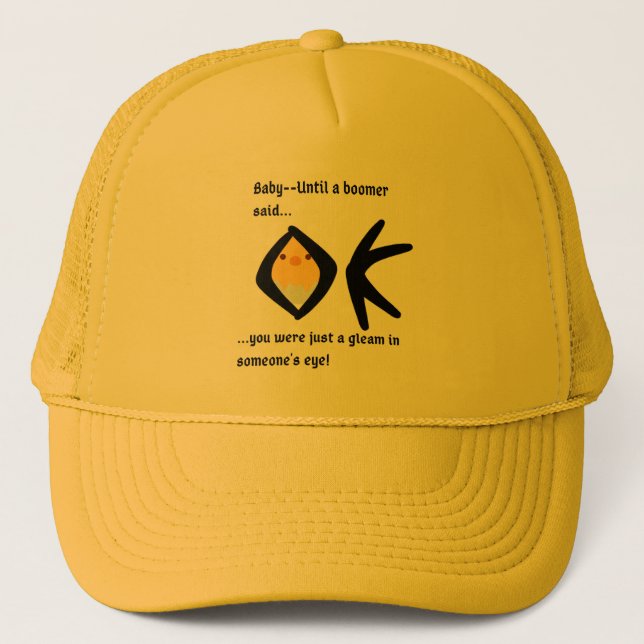 Casquette Jaune - Drôle (Devant)