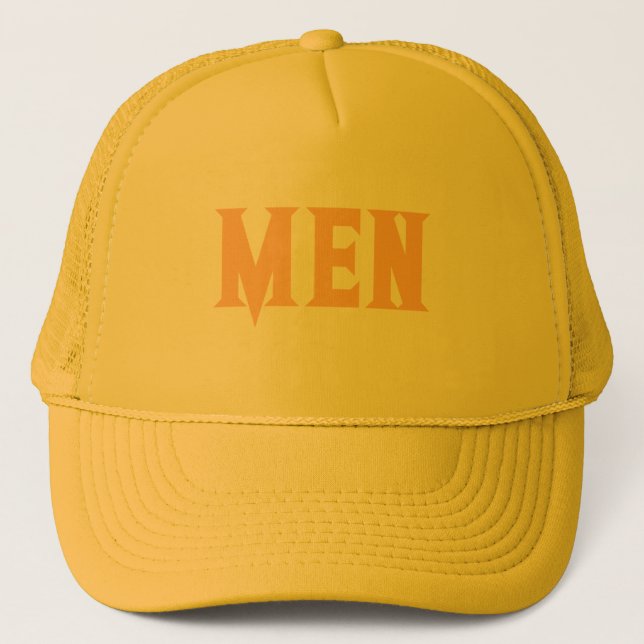 Casquette Jaune et Jaune Couleur Personnalisé Homme texte be (Devant)