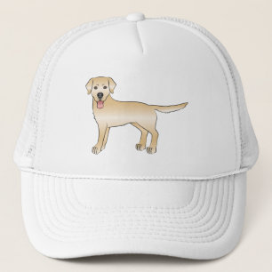 Casquette Jaune Labrador Retriever mignon Dessin Cartographi