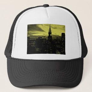 Casquette Jaune pointu Noir New York City