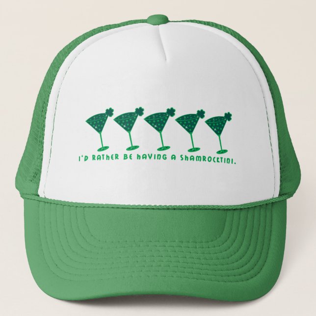 Casquette J'aurais plutôt un shamrocktini. (Devant)