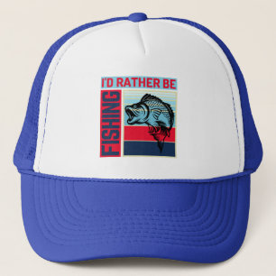 Casquette j'aurais préféré aller à la pêche