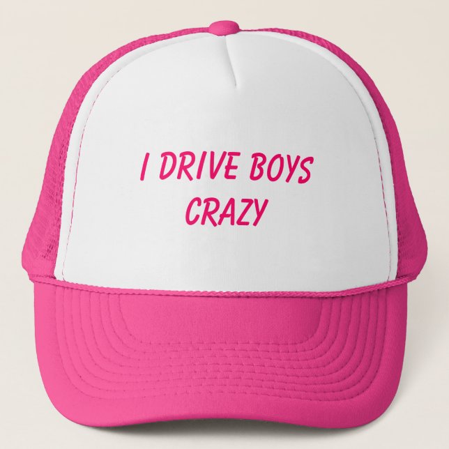Casquette Je conduis des garçons fous (Devant)