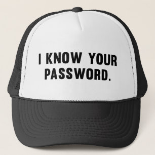 Casquette Je connais votre mot de passe