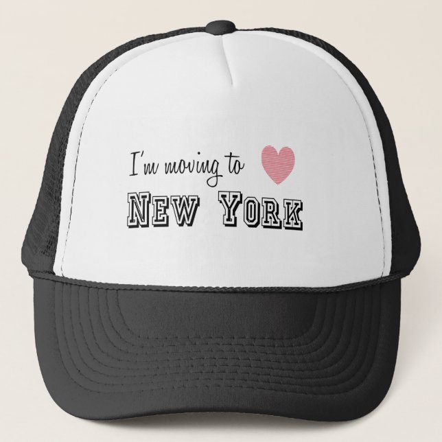 Casquette Je déménage à New York (Devant)