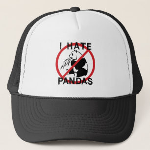 Casquette Je déteste des pandas