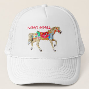 Casquette Je Fais Du Cheval Autour. Carousel Pony