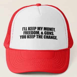 Casquette Je GARDERAI MON ARGENT, LIBERTÉ, ET ARMES À FEU