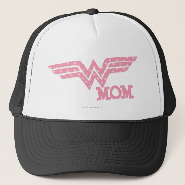 Casquette Je me demande maman rose (Devant)
