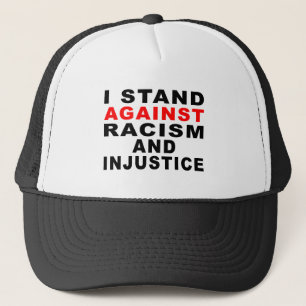 CASQUETTE JE M'ÉLÈVE CONTRE LE RACISME ET L'INJUSTICE