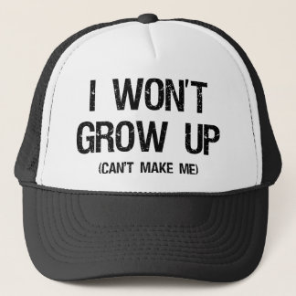 Casquette Je ne grandirai pas, vous ne peux pas me faire