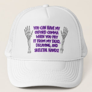 Casquette Je ne peux pas avoir ma virgule d'Oxford - Casquet