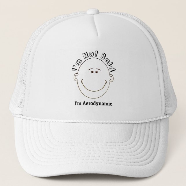 Casquette Je ne suis pas chauve Je suis aérodynamique (Devant)