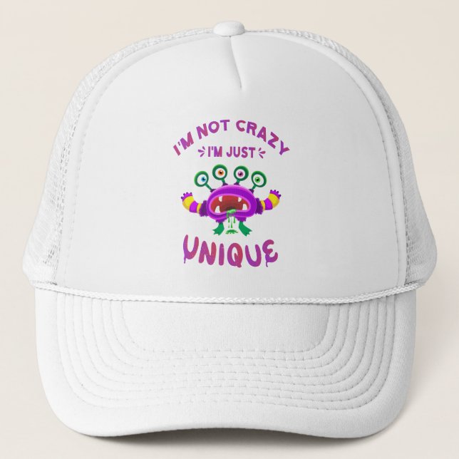 Casquette Je ne suis pas fou Je suis juste unique (Devant)