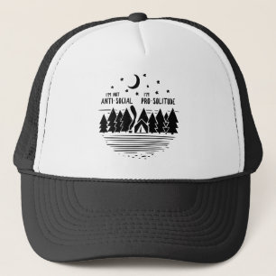 Casquette Je ne suis pas Fourmi-Social je suis Pro-Solitude