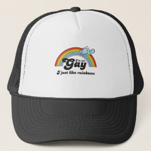 Casquette Je ne suis pas GAI, J'AIME JUSTE DES ARCS-EN-CIEL