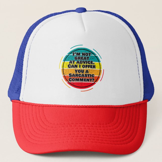 Casquette Je ne suis pas très doué en conseil. Puis-Je Vous  (Devant)