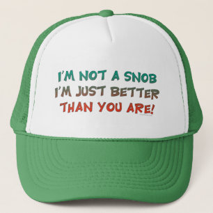 Casquette Je ne suis pas un humour insultant snob