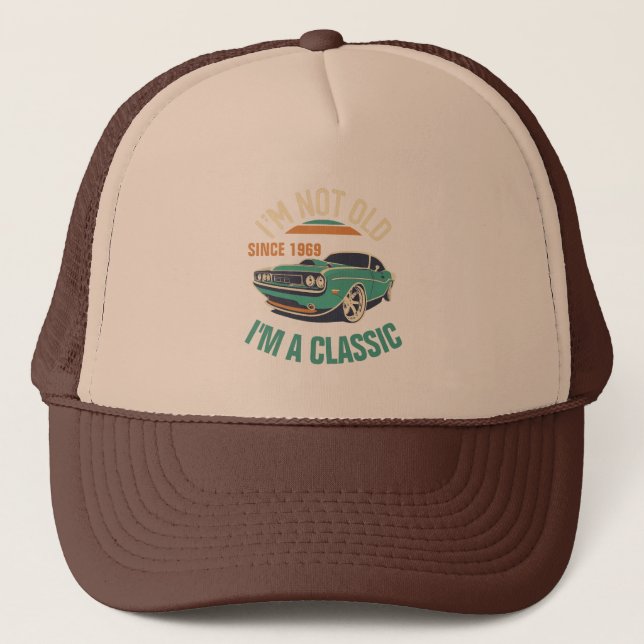 Casquette Je ne suis pas vieille Je suis une voiture classiq (Devant)