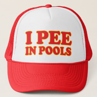 Casquette Je pisse dans les piscines drôle nager vacances d'