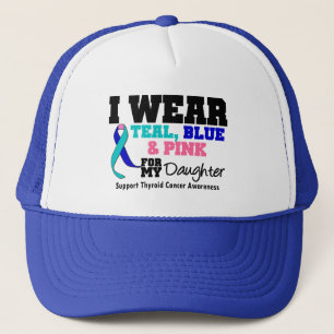 Casquette Je Porte Du Ruban Cancer Thyroïde Pour Ma Fille