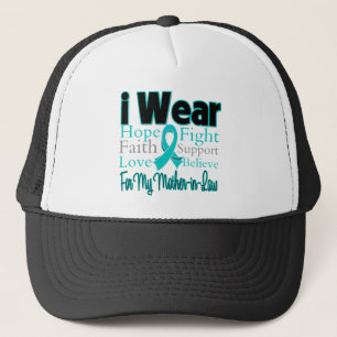 Casquette Je porte le Cancer ovarien de belle-mère de