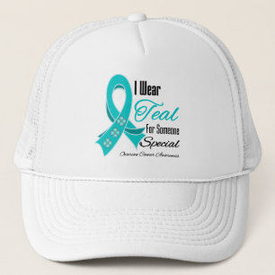 Casquette Je porte le ruban turquoise quelqu'un Cancer ovari