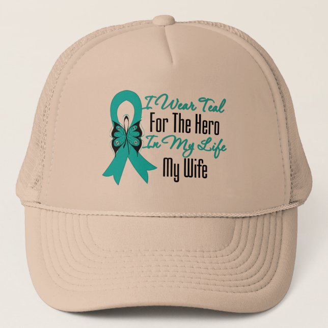 Casquette Je Porte Turquoise Pour Le Héros Dans Ma Vie...Ma  (Devant)