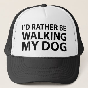 Casquette Je préfère marcher mon chien
