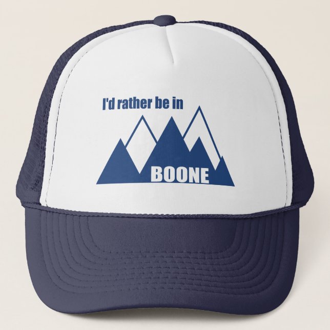 Casquette Je préférerais être à Boone North Carolina Mountai (Devant)