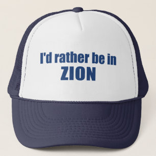 Casquette Je préférerais être dans le parc national de Zion 