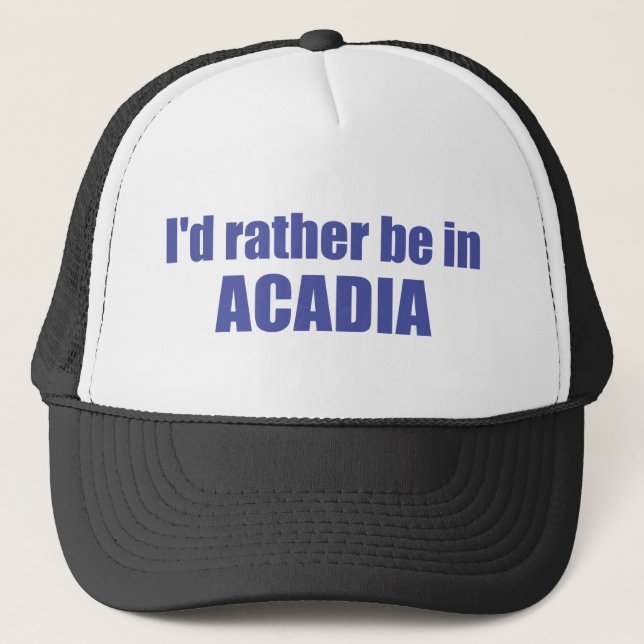 Casquette Je Préférerais Être En Acadie (Devant)