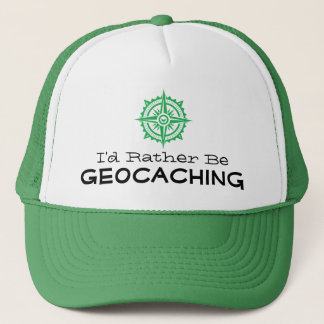 Casquette Je préférerais être Geocaching Compass FTF échange