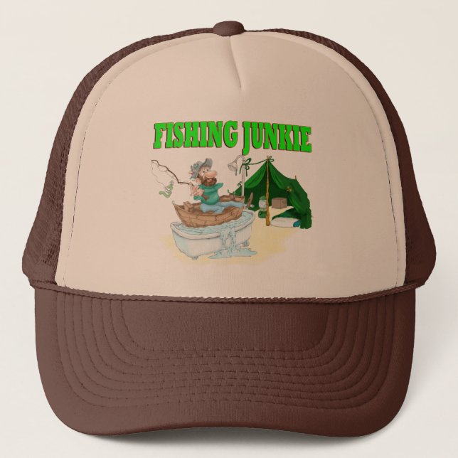 Casquette Je préférerais être Pêche ! (Devant)