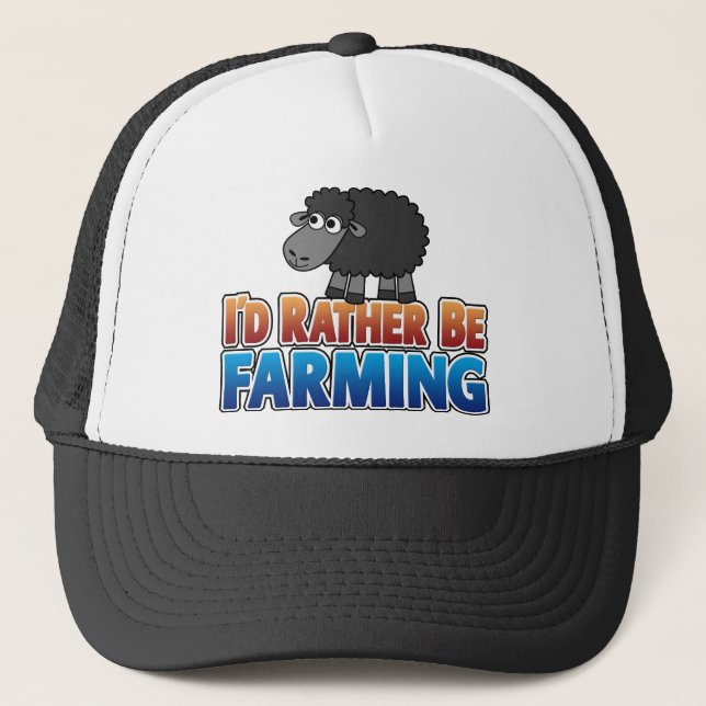 Casquette Je préférerais faire de l'agriculture ! (Devant)