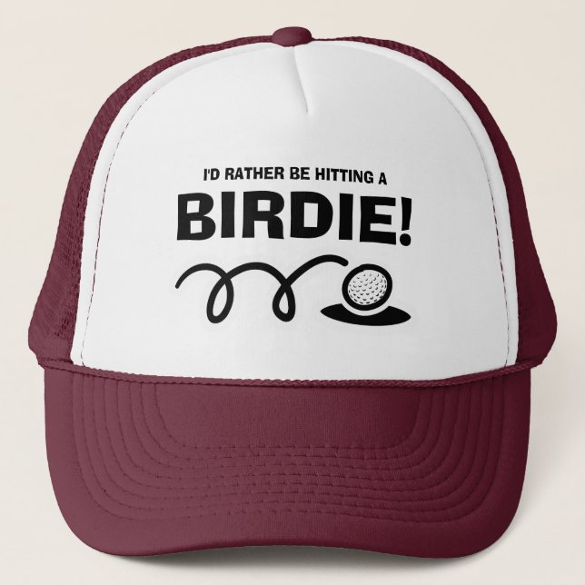 Casquette Je préférerais frapper une citation de golf drôle  (Devant)