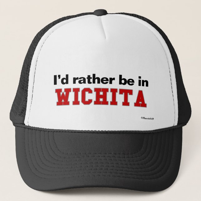 Casquette Je serais plutôt à Wichita (Devant)