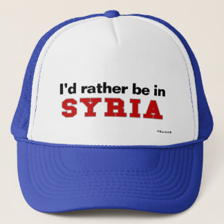 Casquette Je serais plutôt en Syrie