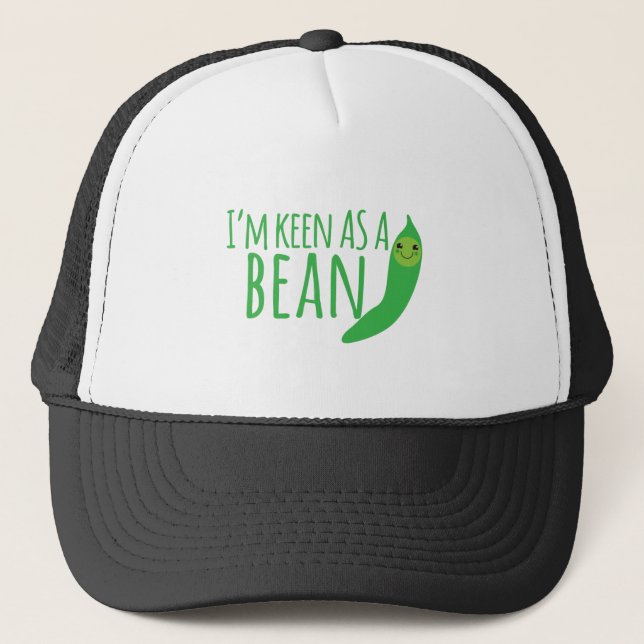 Casquette Je suis aussi désireux comme haricot avec la (Devant)