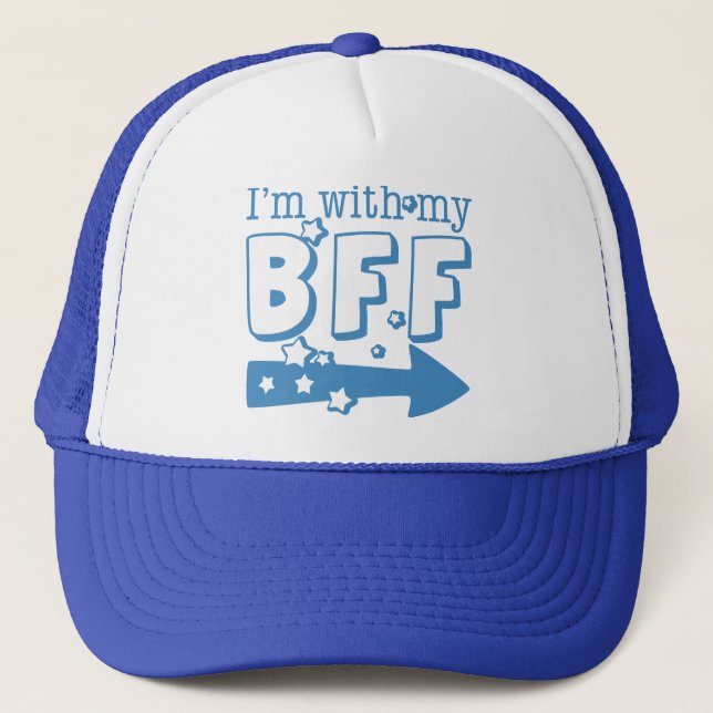 Casquette Je suis avec mon BFF (droit) (Devant)