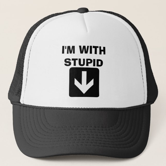 Casquette Je suis AVEC STUPIDE (Devant)